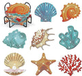 8 pcs Diamond Painting Coasters | Diamond Art Coasters | Sea Shells Diamond Art by LGANHAPY