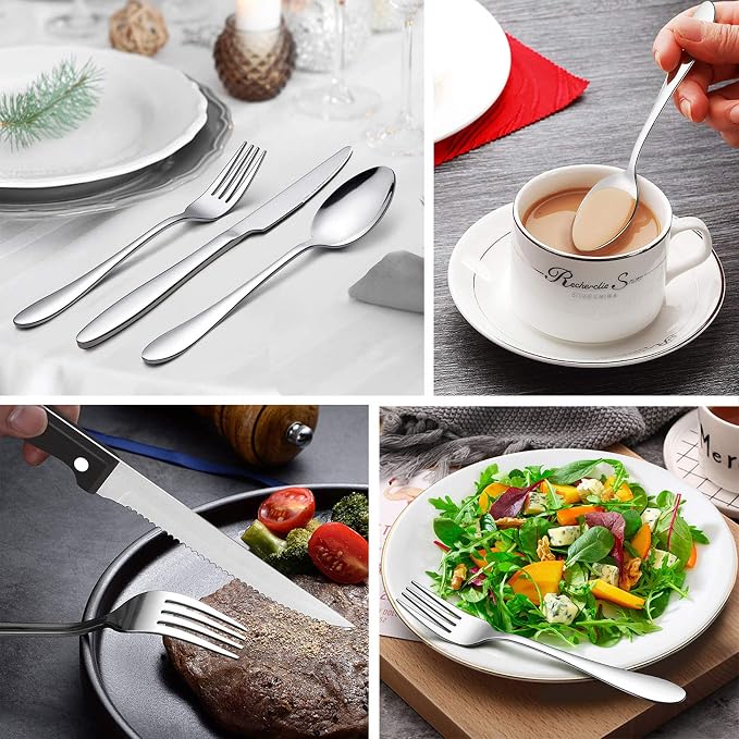 LIANYU 24-Piece Silverware Set - Image 3