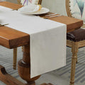BALCONY & FALCON Table Runner Velvet Ivory 14"x95" | Elegant, Fall Decor by BALCONYFALCON