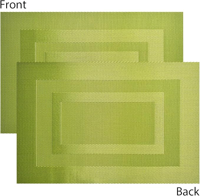 PIGCHCY Placemats Set of 12 Washable Durable Place Mats Vinyl Heat Resistant - Image 3