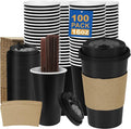 16 oz 100 Pack Coffee Cups by COOLCAP