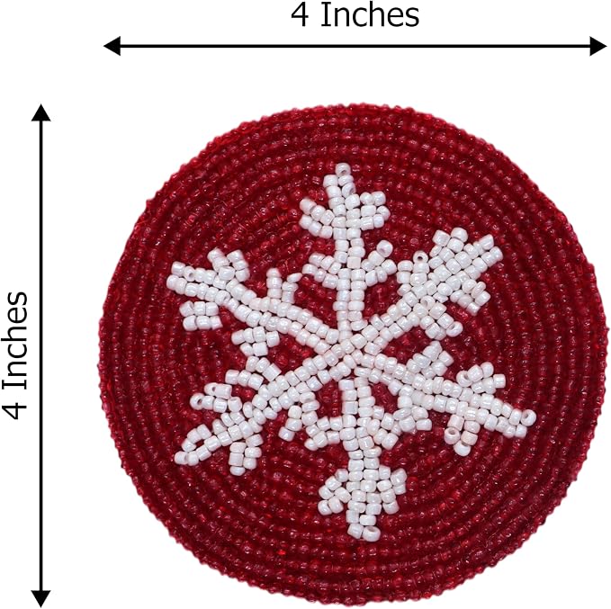 COTTON CRAFT Glitz Handmade Beaded Coaster - Image 3