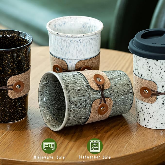 Large Ceramic Travel Coffee Mug - Image 7