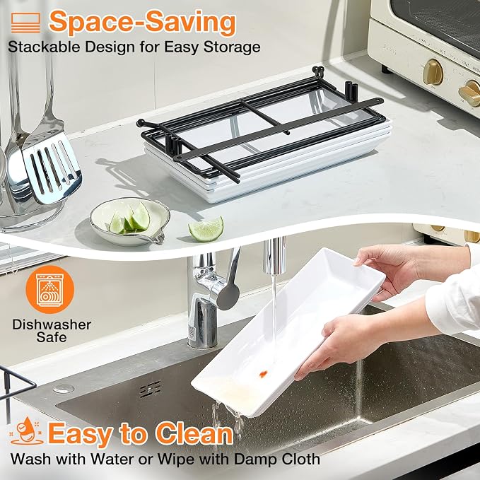 Mfacoy 3 Tier Serving Tray Set, Reusable Serving Tray - Image 6