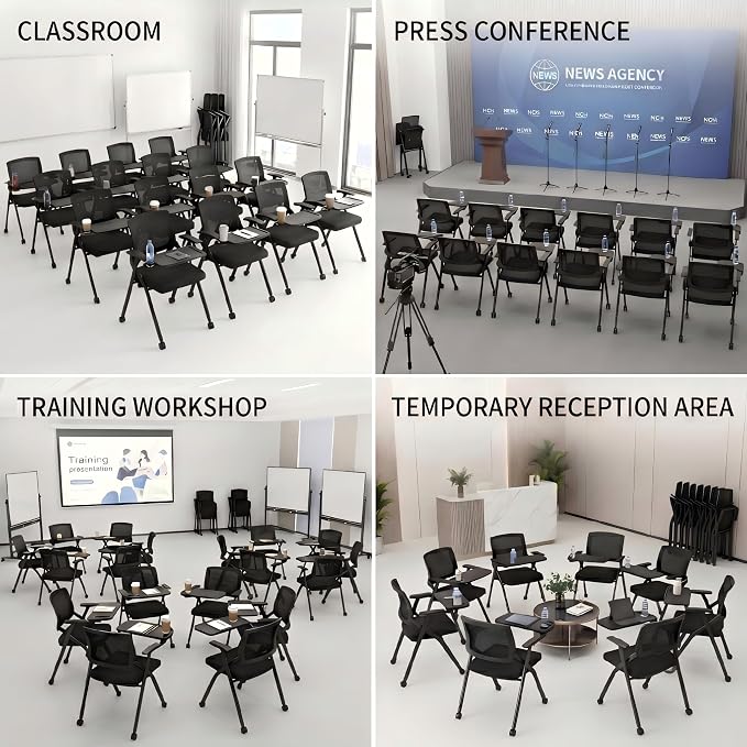 10 Pack Folding Office Chair - Image 4