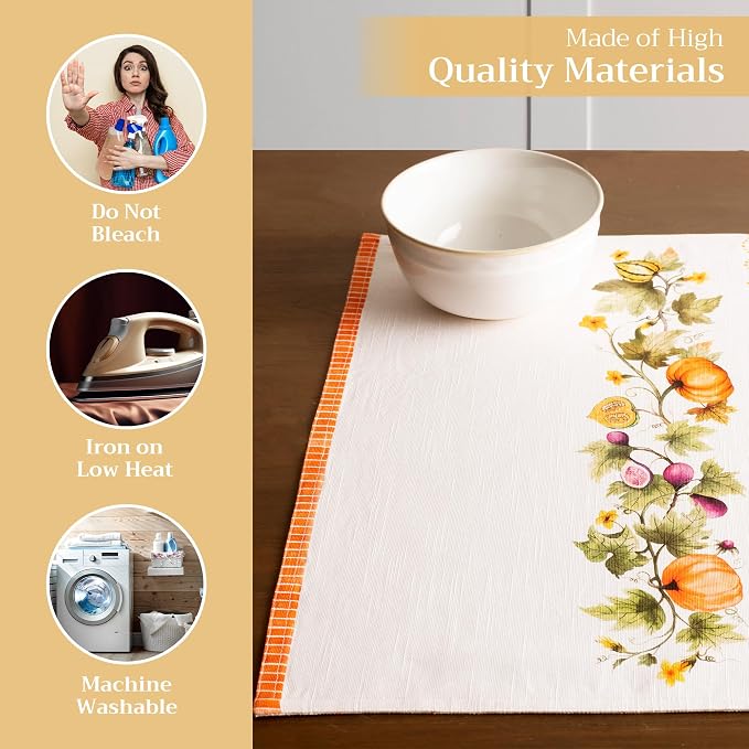 Maison d' Hermine Placemats Set of 4 Reusable 100% Cotton | Cloth Place Mats - Image 3