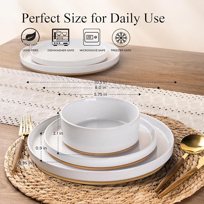 AmorArc Stoneware Dinnerware Sets - Image 3