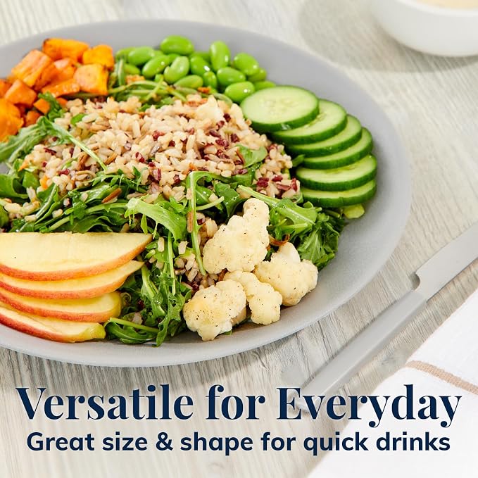 US Acrylic Everest Ultra-Durable Plastic 10 inch Dinner Plates in Grey Stone | - Image 3