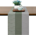 Table Runner 88 Inches Long, Vinyl Woven Farmhouse Table Runners | Washable by Chitomars