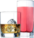 Everyday Drinking Glasses Set of 8 Drinkware Kitchen Glasses by LERAZE