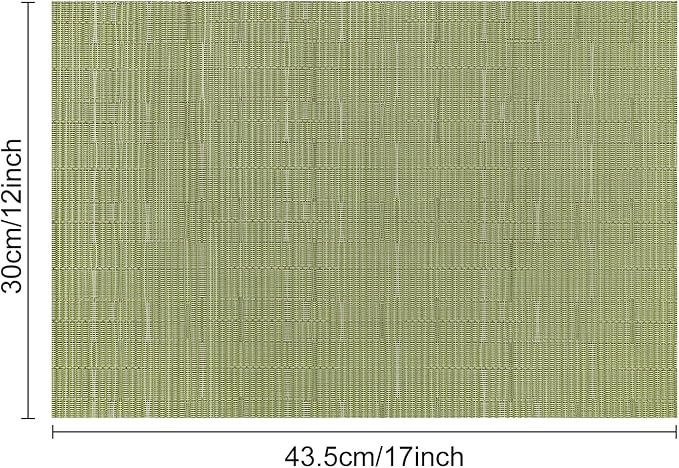 Myir JUN Placemats Set of 8 Kitchen and Dining Table Placemats | Vinyl - Image 7