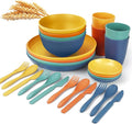 Wheat straw plates and bowls sets by WROVA