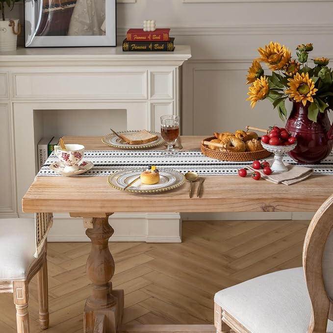 Caflife Boho Table Runner 108 Inchs Long, Dining Room Home Decor - Image 7