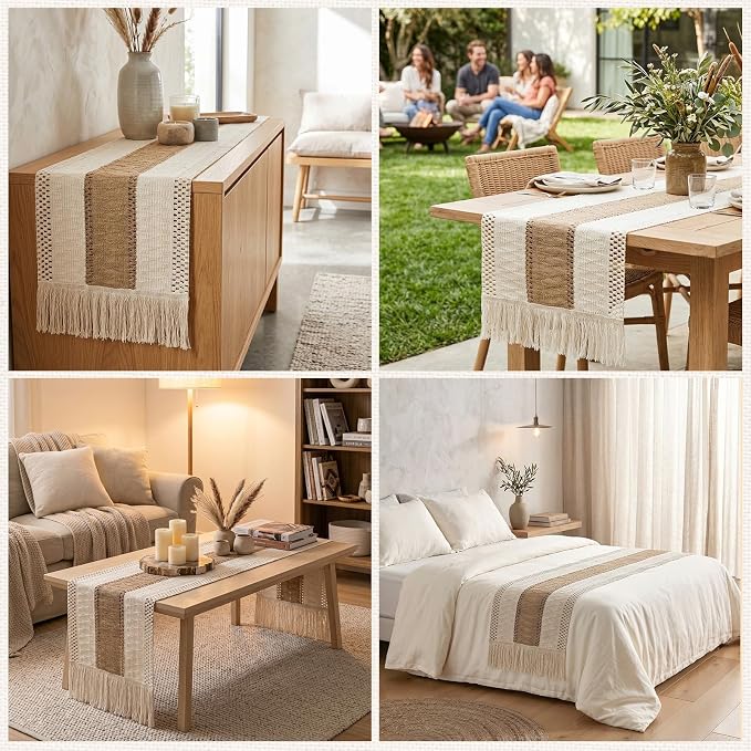 Boho Table Runner 72 inches - Image 7
