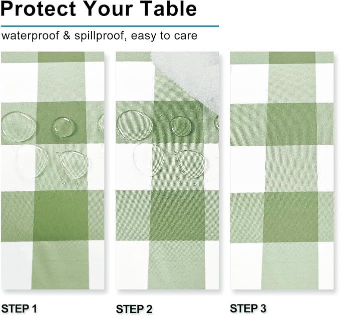 Checkered Rectangle Tablecloth - Image 3