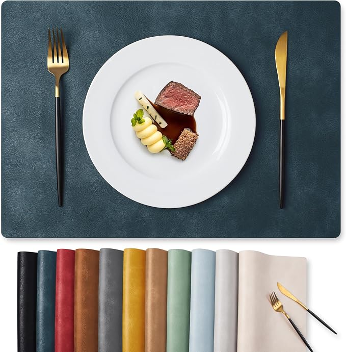 MOSAYT Vinyl Placemats Set of 12-12 X 17 Inch by MOSAYT