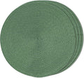 FunWheat Round Braided Placemats Set of 4 Table Mats by FunWheat