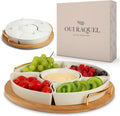 Chip and Dip Serving Set, 13.5" Serving Platters and Trays, Appetizer Serving by Unknown