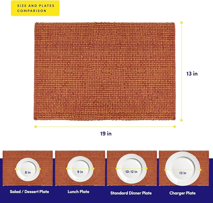 Sweet Home Collection 100% Cotton Placemats - Image 8