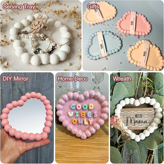 3 Pcs Bubble Thickened Silicone Resin Tray Molds - Image 5