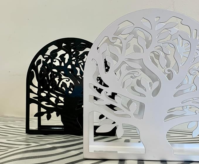 White Metal Tree of Life Napkin Holder - Image 8