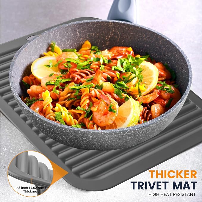 Silicone Trivet Mats 4 Heat Resistant Pot Holders Multipurpose Non-Slip Hot Pads - Image 4