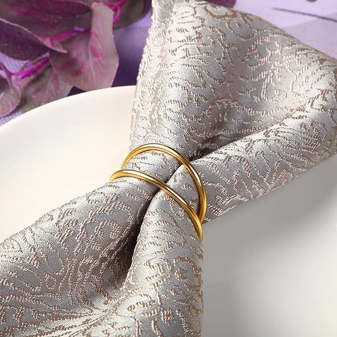 Gold Napkin Rings - Image 3