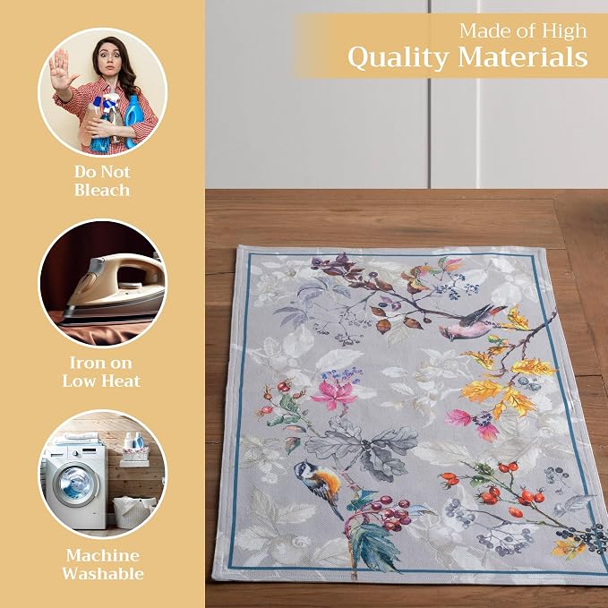 Maison d' Hermine Placemats Set of 4 Reusable 100% Cotton | Cloth Place Mats - Image 3