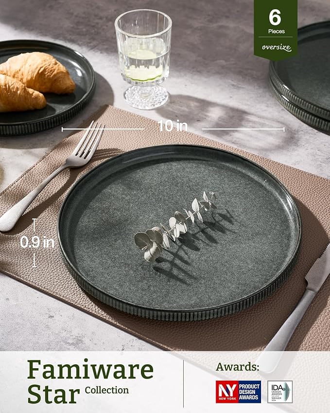 famiware Star 10/8 inches Dinner Plates Set - Image 3