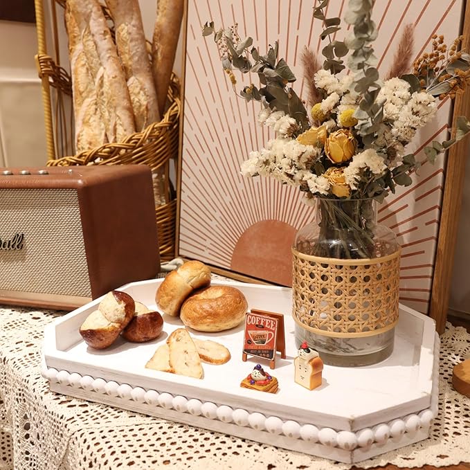 Hrastany Whitewashed Wood Serving Tray - Image 4