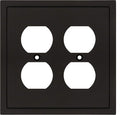 Modern Edge Decorative Wall Plate Switch Plate Outlet Cover, Durable Solid Zinc by HenneBery
