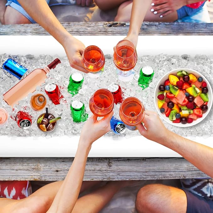 Jasonwell Inflatable Serving Bars Ice Buffet Salad Serving Trays Food Drink - Image 2