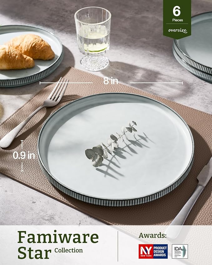 famiware Star 10/8 inches Salad Plates Set - Image 3