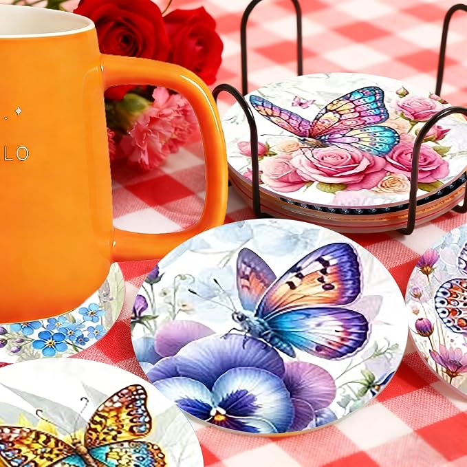 Diamond Art Coasters Kit, DIY Diamond Art - Image 2