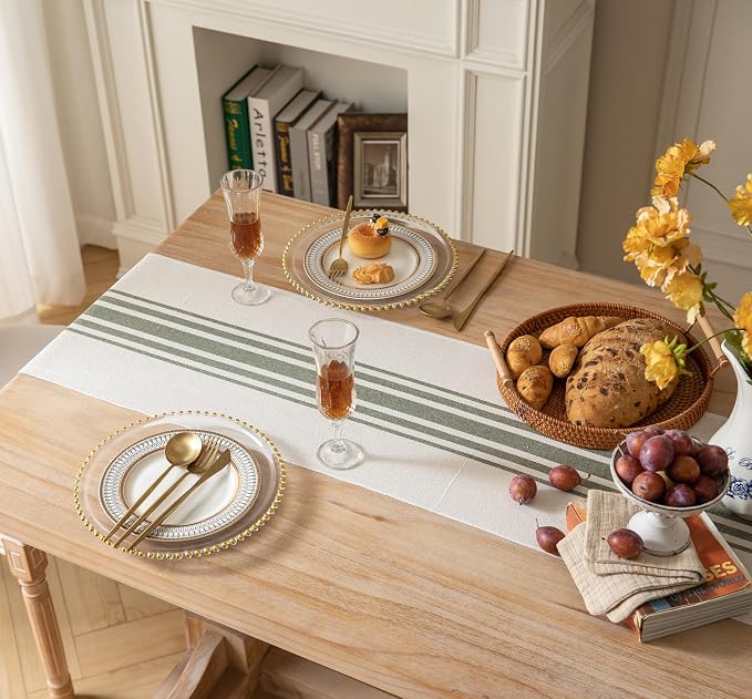 Caflife Boho Table Runner for Modern Farmhouse Decor, Dining Table décor 13 x - Image 5