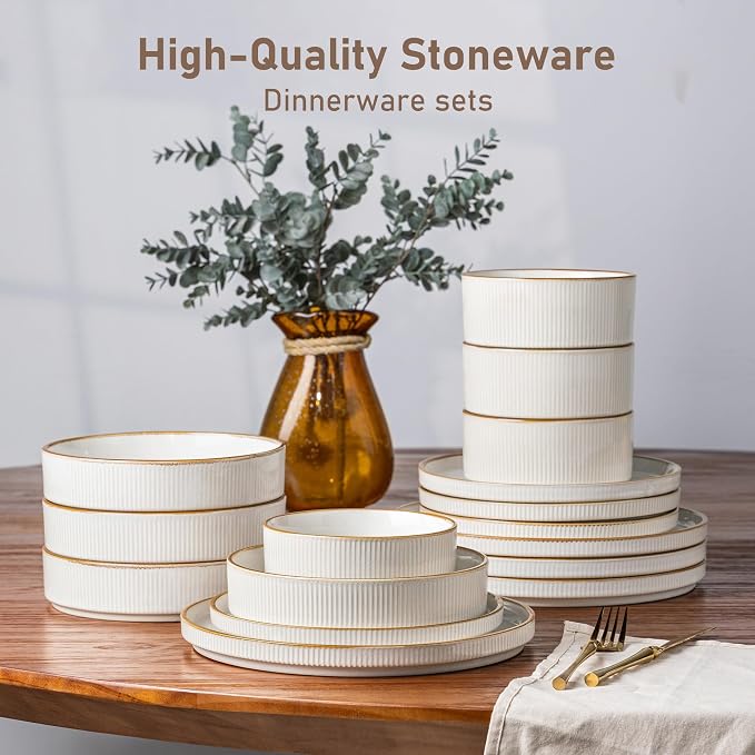 GBHOME Stoneware Dinnerware Sets - Image 6