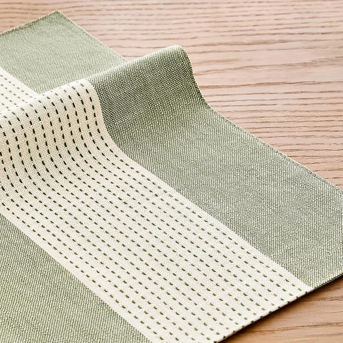 Wracra Linen Placemats, 12 x 18 Inch Set of 6 Placemats, Farmhouse Macrame - Image 3