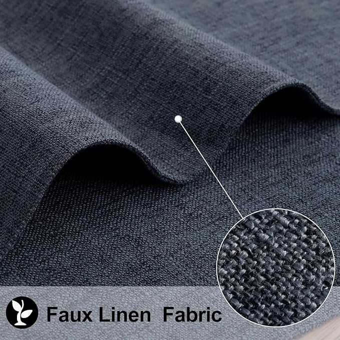 Faux Cotton Linen Placemats Set of 6, Cloth Washable Farmhouse Dining Table Mats - Image 2