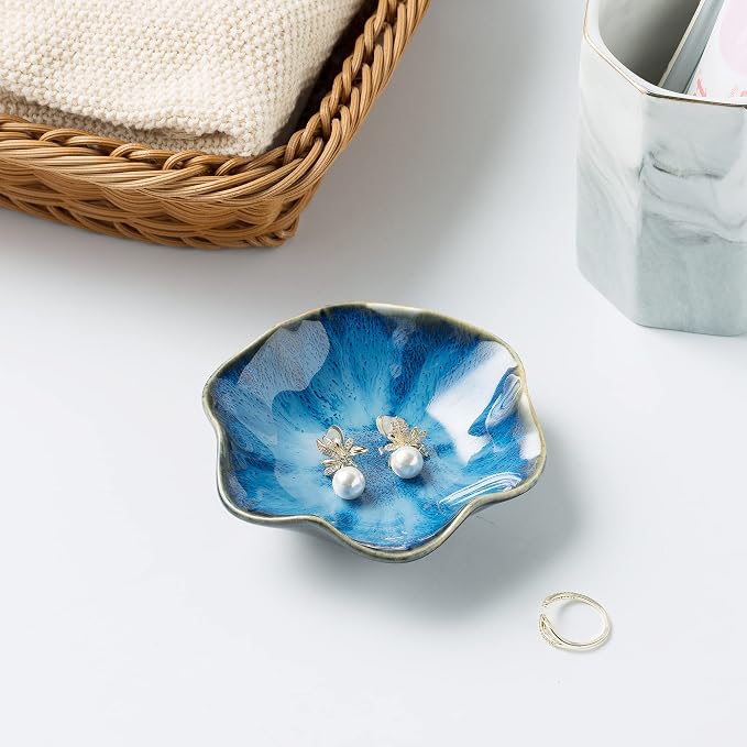 BEUNAIZER Jewelry Dish Tray, Ring Dish, Ceramic Trinket Tray, Key Bowl | - Image 5