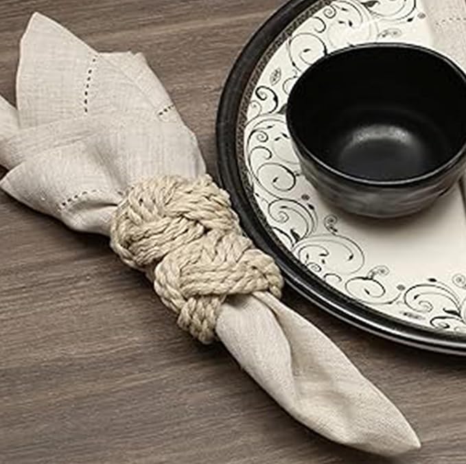 ALPHA Living HOME Napkin Rings Set of 12 - Image 5