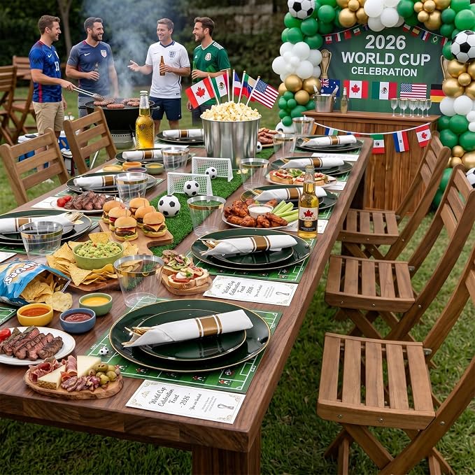 KIRE 175PCS Green Plastic Plates - Image 7