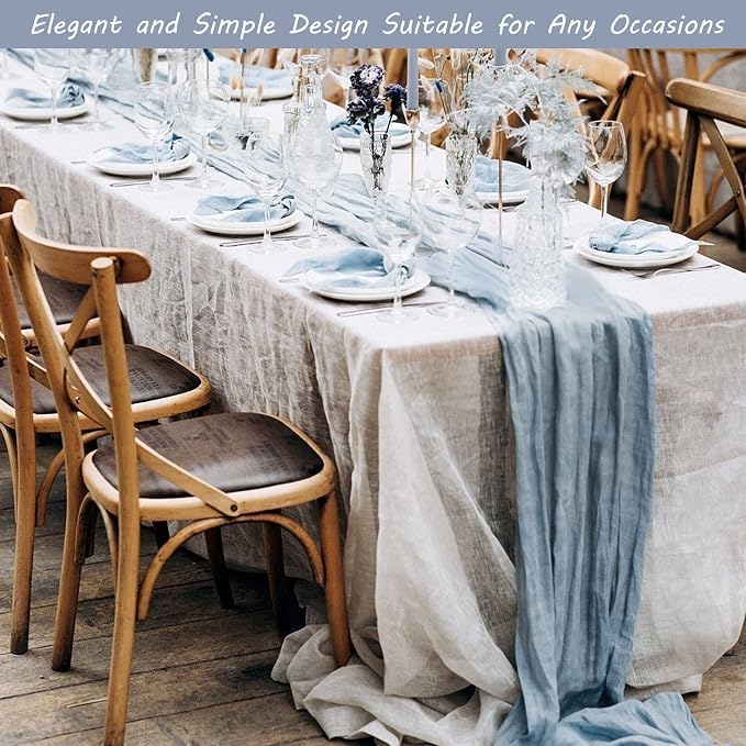 12 Pack Boho Gauze Table Runner 35x72 Inch - Image 7