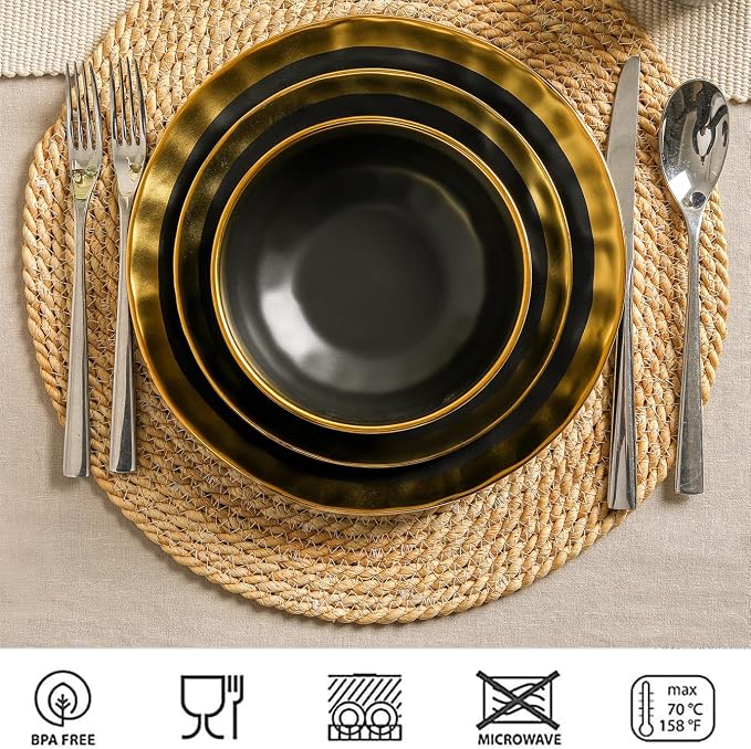 vicrays Ceramic Salad Bowls Set - Image 3