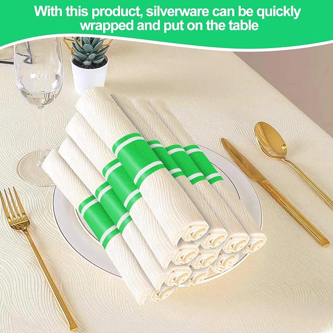 Germiwipe 500 Pcs Self-Adhesive Napkin Bands, | Paper Napkin Rings - Image 4
