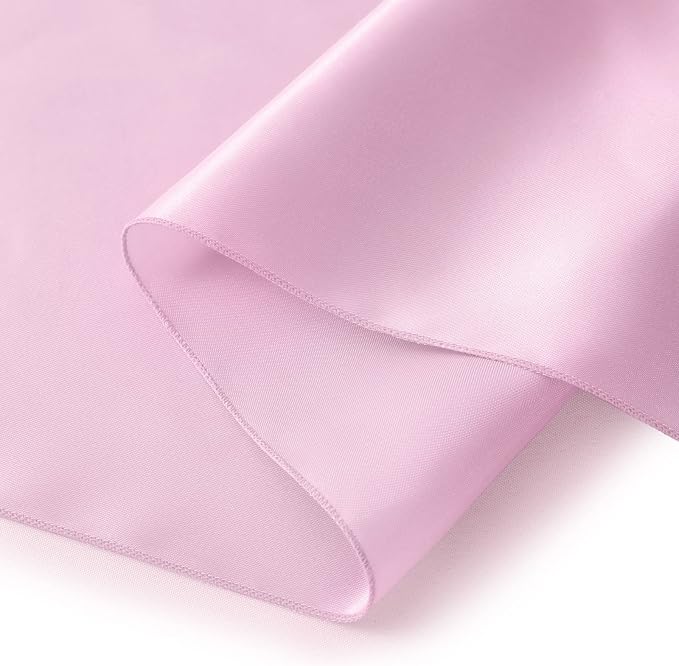 Horbaunal 2 Pack Light Pink Satin Table Runner 12 x 108 Inch | Smooth Table - Image 7