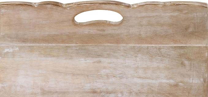 COTTON CRAFT Hand Carved Wooden Serving Tray - Image 6