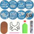 Bartogro 8 Pcs Diamond Painting Coaster Kits, DIY Football Diamond Art Coasters by Bartogro