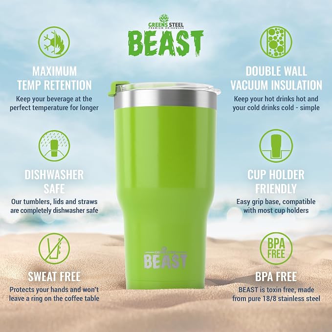 Beast 20 oz Tumbler Stainless Steel Vacuum Insulated Coffee Ice Cup Double Wall - Image 6