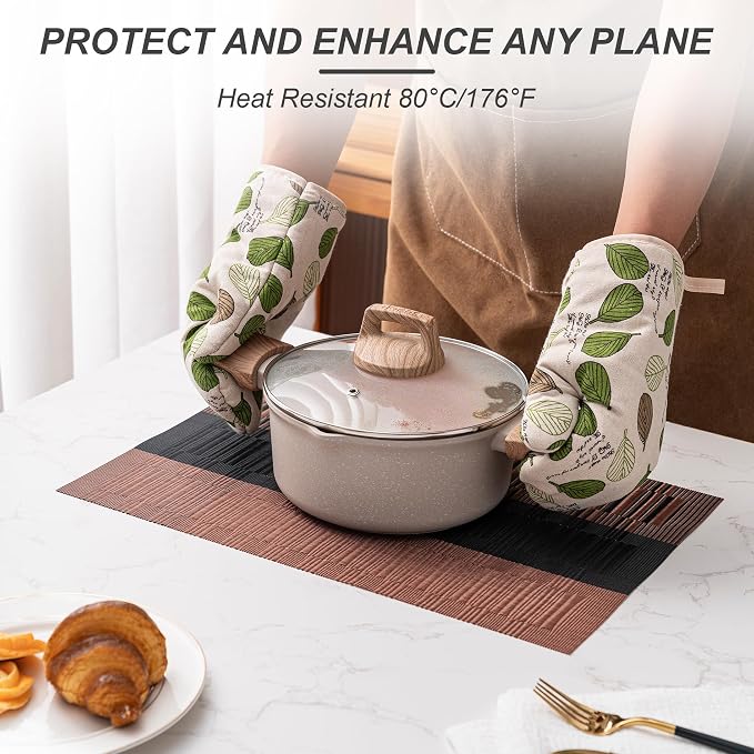 Placemats Set of 6 Washable Indoor | Outdoor Vinyl Place Mats - Image 4