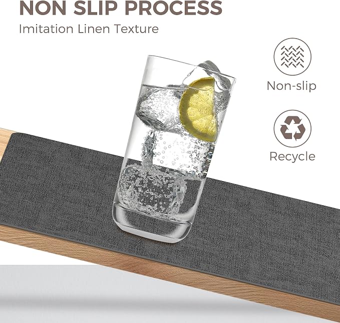 NCUE Vinyl Placemats Set of 4, Heat Resistant, Nonslip Faux Leather Waterproof - Image 3